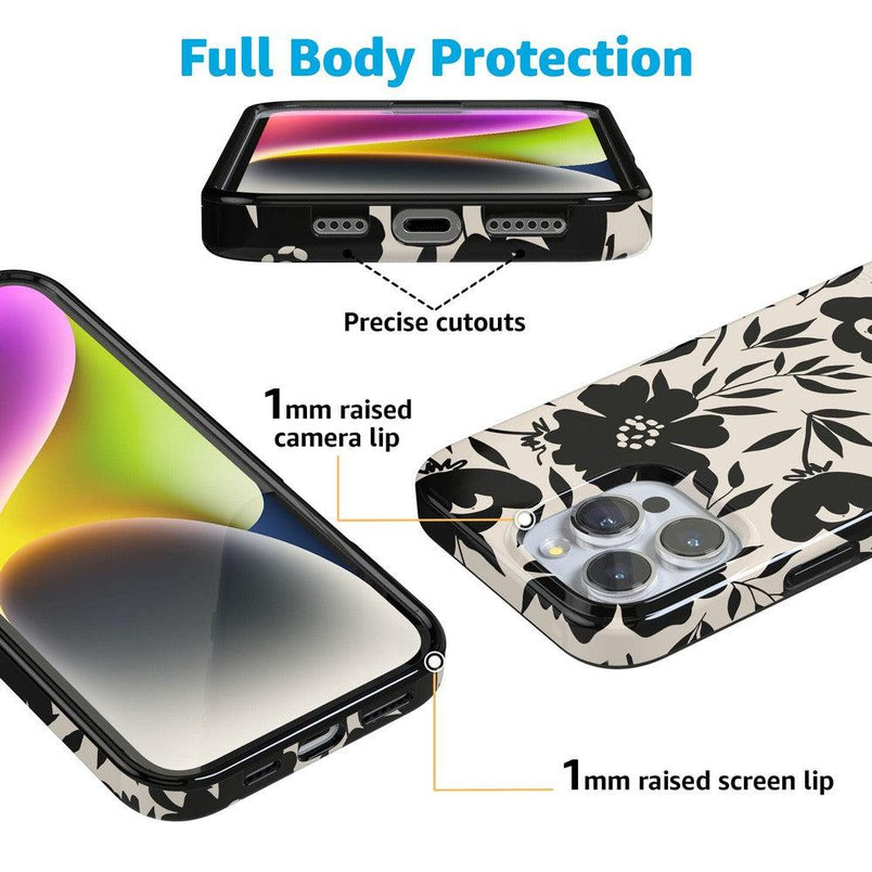 Dark Fantasy | Contrast Floral Case iPhone Case get.casely 