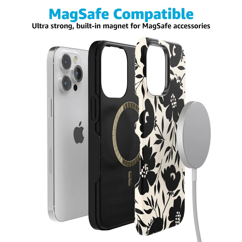 Dark Fantasy | Contrast Floral Case iPhone Case get.casely 