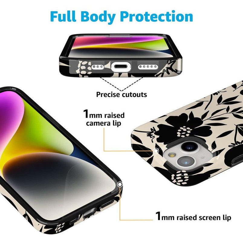 Dark Fantasy | Contrast Floral Case iPhone Case get.casely 