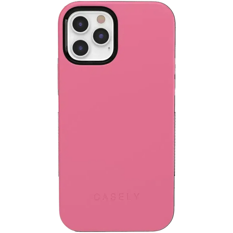 Dark Pink on Pink | Ultra-Protective Bold Case iPhone Case get.casely Bold iPhone 12 Pro Max 