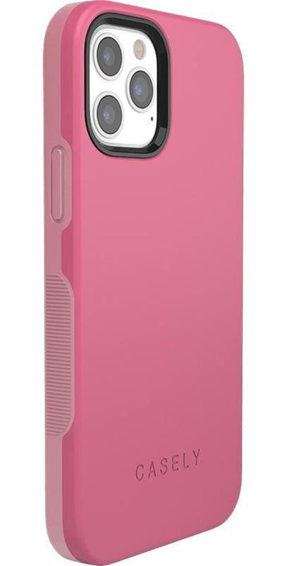 Dark Pink on Pink | Ultra-Protective Bold Case iPhone Case get.casely 