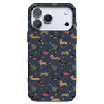 Dashing Doxies | Dachshund Dog Case Phone Case Casetry Bold Flex + MagSafe® iPhone 17 Pro Max 