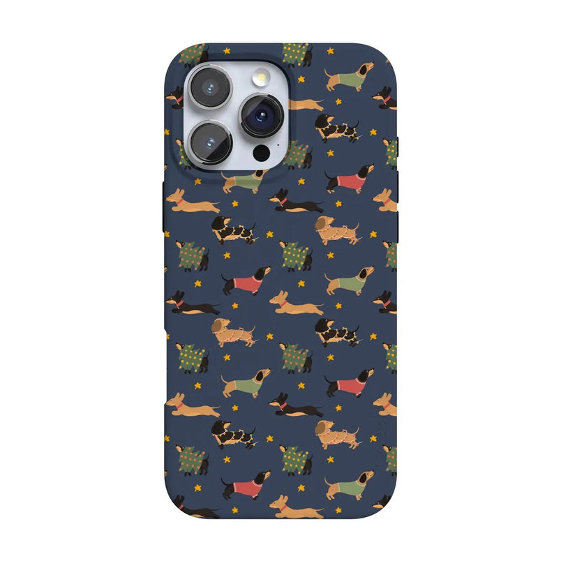 Dashing Doxies | Dachshund Dog Case Phone Case Casetry Classic + MagSafe® iPhone 16 Pro Max 