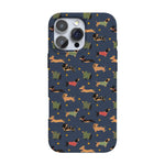 Dashing Doxies | Dachshund Dog Case Phone Case Casetry Classic + MagSafe® iPhone 16 Pro Max 