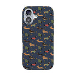 Dashing Doxies | Dachshund Dog Case Phone Case Casetry Classic + MagSafe® iPhone 17 