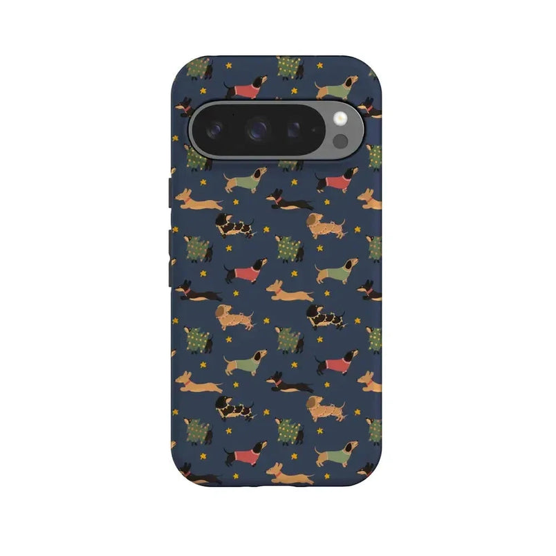 Dashing Doxies | Dachshund Dog Case Phone Case Casetry Essential + MagSafe® Google Pixel 10 Pro 