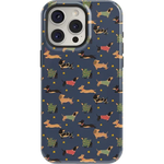 Dashing Doxies | Dachshund Dog Case Phone Case Casetry Essential + MagSafe® iPhone 15 Pro 