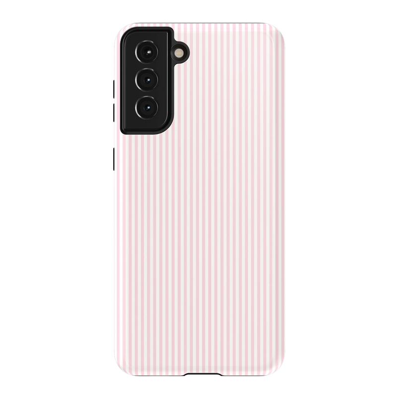Stripes and the City | Light Pink Pinstripe Case - Galaxy S21 Plus