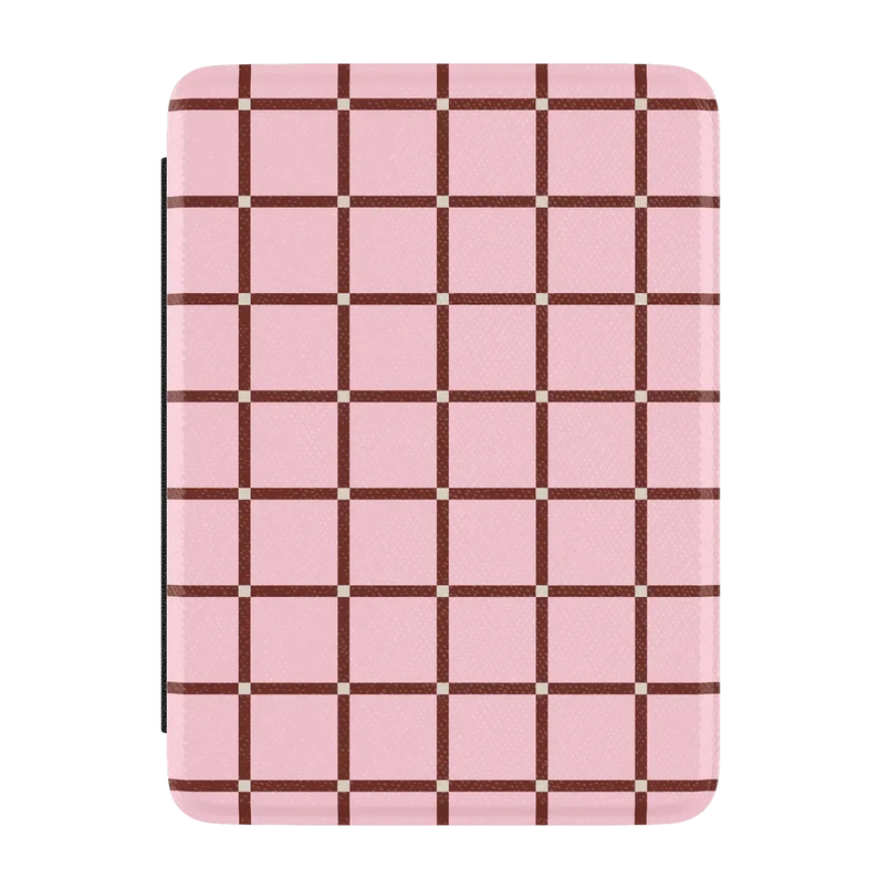 Uptown Gridlock | Pink Checkerboard Kindle Case | Casely