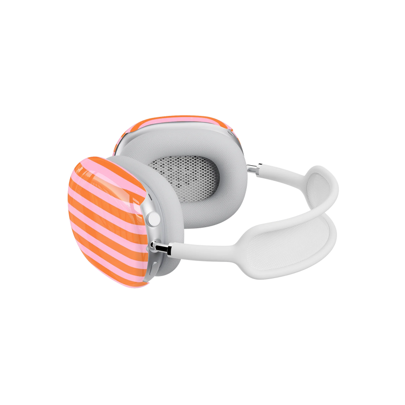 Perfect Stripes | Orange & Pink Stripes AirPods Max Case