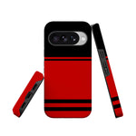 Storm Warning | Black & Red Stripes Case