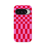 Vibe Check | Pink Checkerboard Case