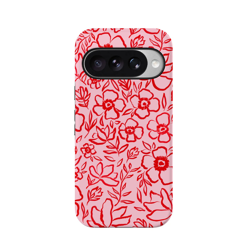 Blush Garden | Floral Doodle Case