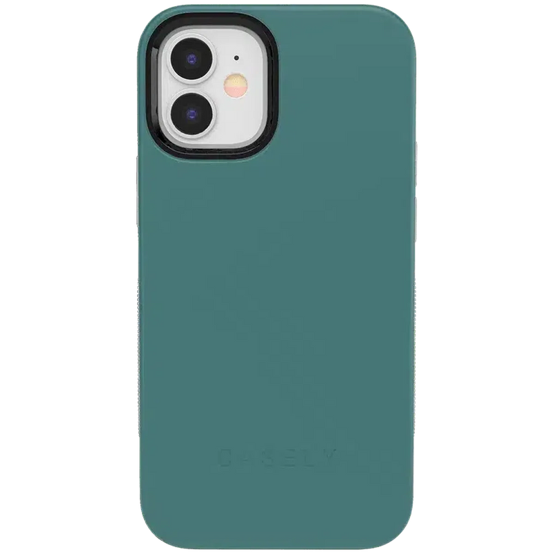 Deep Teal on Nude | Ultra-Protective Bold Case iPhone Case get.casely Bold iPhone 12 