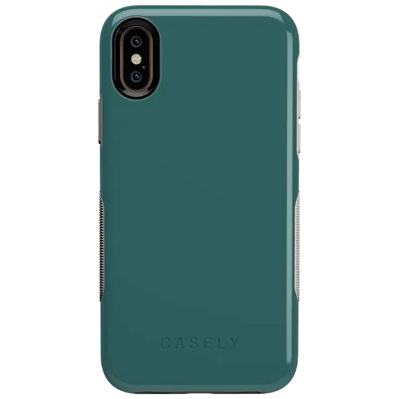 Deep Teal on Nude | Ultra-Protective Bold Case iPhone Case get.casely Bold iPhone XS Max 
