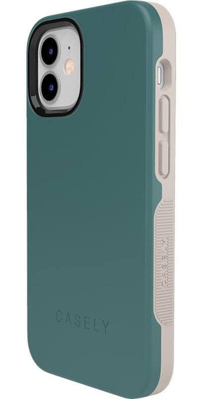 Deep Teal on Nude | Ultra-Protective Bold Case iPhone Case get.casely 