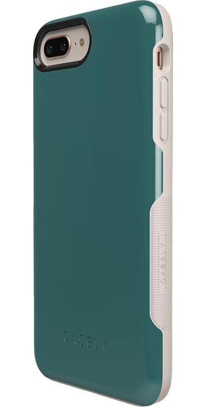 Deep Teal on Nude | Ultra-Protective Bold Case iPhone Case get.casely 