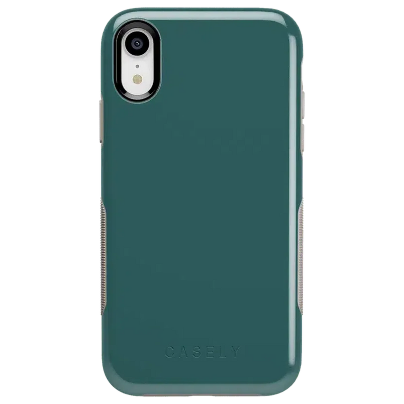 Deep Teal on Nude | Ultra-Protective Bold Case iPhone Case get.casely 