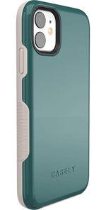 Deep Teal on Nude | Ultra-Protective Bold Case iPhone Case get.casely 