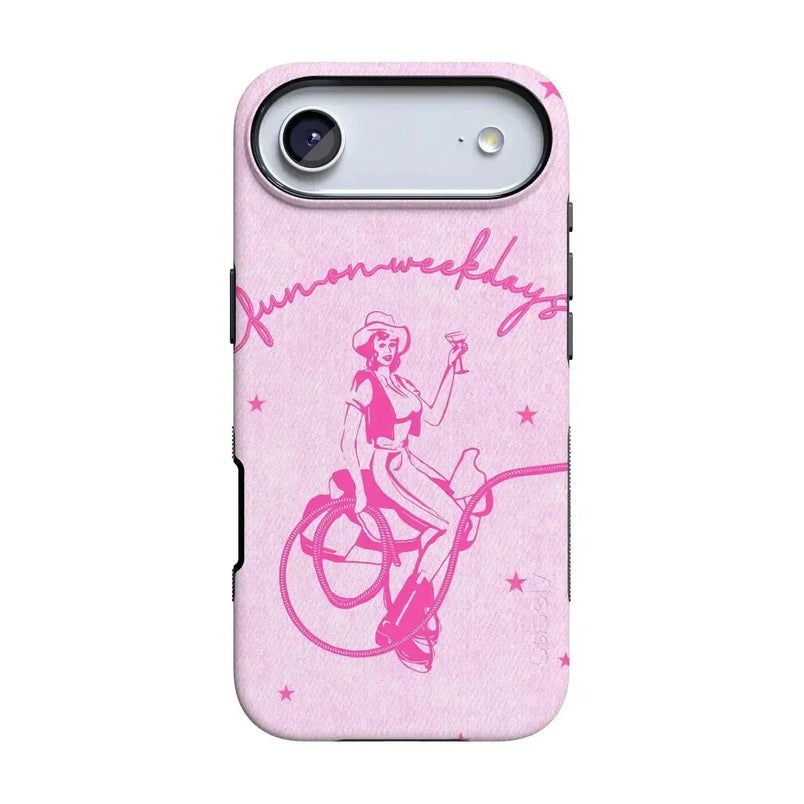 Denim Cowgirl | Fun on Weekdays Case iPhone Case get.casely Bold Flex + MagSafe® iPhone 17 Air 