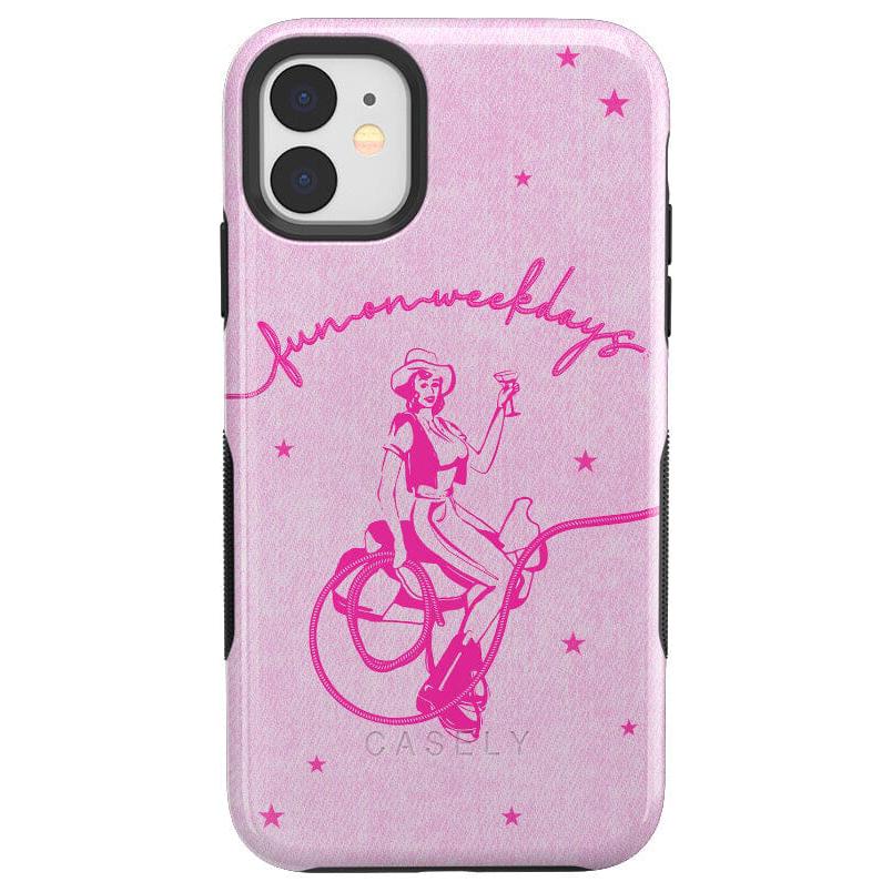 Denim Cowgirl | Fun on Weekdays Case iPhone Case get.casely Bold iPhone 11