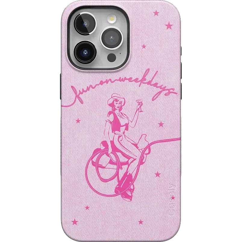 Denim Cowgirl | Fun on Weekdays Case iPhone Case get.casely Bold + MagSafe® iPhone 15 Pro Max