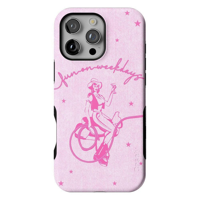 Denim Cowgirl | Fun on Weekdays Case iPhone Case get.casely Bold + MagSafe® iPhone 16 Pro Max