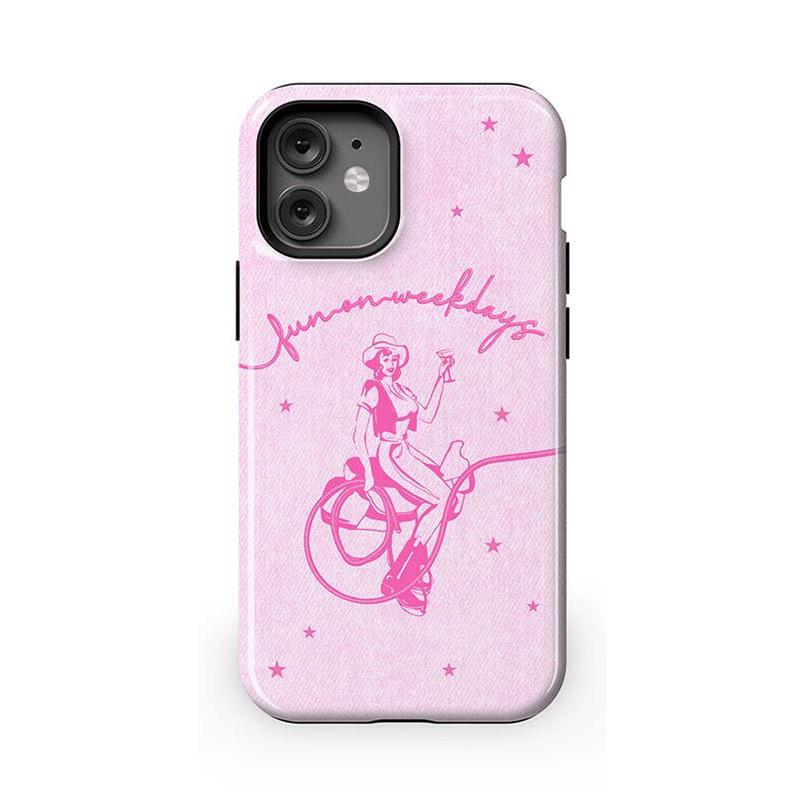 Denim Cowgirl | Fun on Weekdays Case iPhone Case get.casely Essential + MagSafe® iPhone 12 Mini