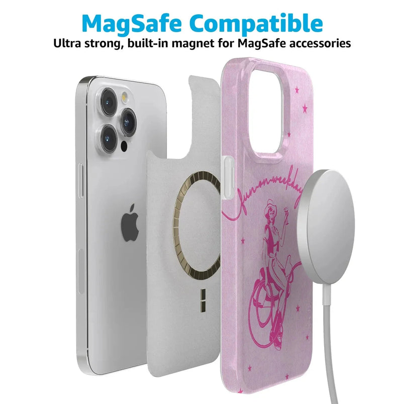 Denim Cowgirl | Fun on Weekdays Case iPhone Case get.casely 