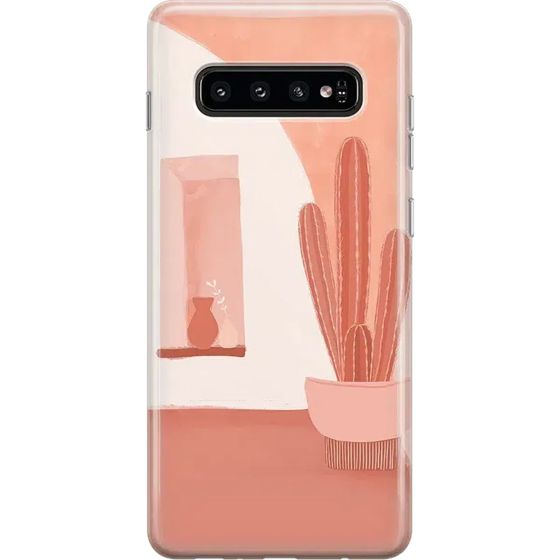 Desert Daze | Peachy Cactus Samsung Case Samsung Case get.casely 