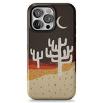 Desert Nights | Cactus Colorblock Case iPhone Case get.casely Bold + MagSafe® iPhone 15 Pro Max