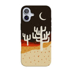 Desert Nights | Cactus Colorblock Case iPhone Case get.casely Classic + MagSafe® iPhone 16 