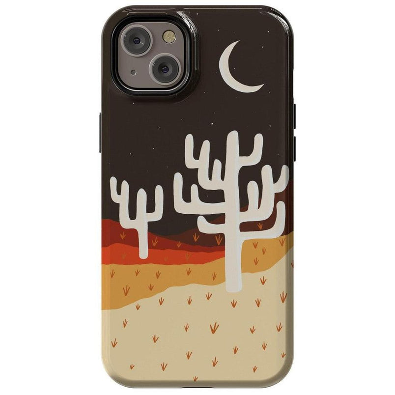 Desert Nights | Cactus Colorblock Case iPhone Case get.casely Essential + MagSafe® iPhone 15 Plus