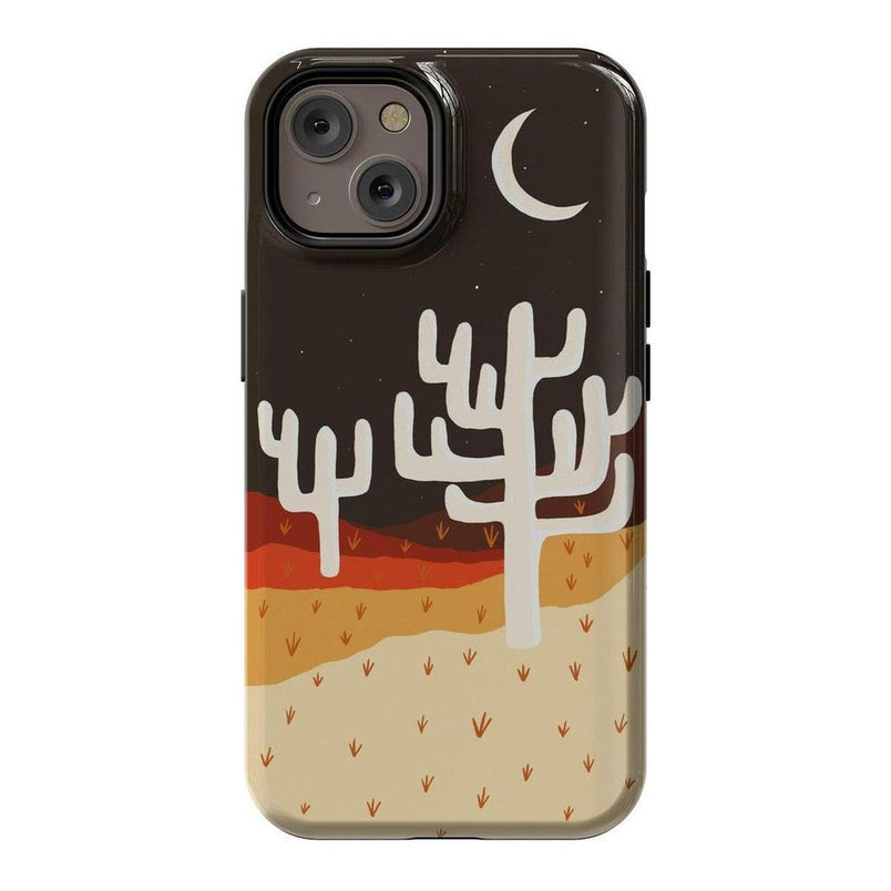 Desert Nights | Cactus Colorblock Case iPhone Case get.casely Essential + MagSafe® iPhone 15