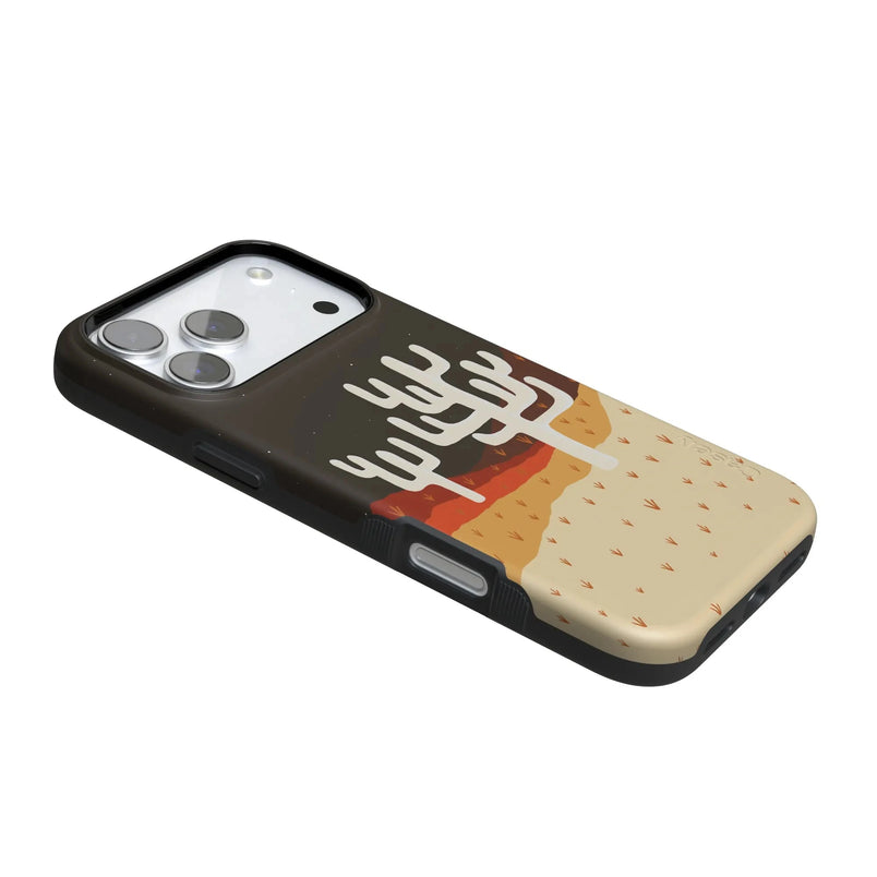 Desert Nights | Cactus Colorblock Case iPhone Case get.casely 