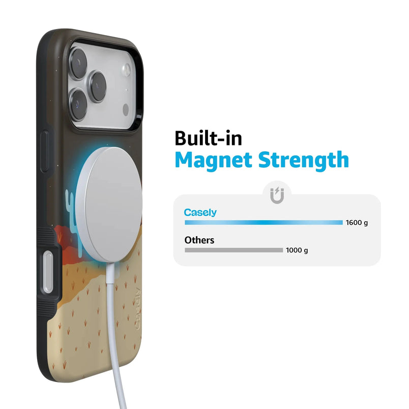 Desert Nights | Cactus Colorblock Case iPhone Case get.casely 