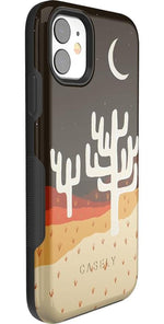 Desert Nights | Cactus Colorblock Case iPhone Case get.casely 