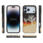 Desert Nights | Cactus Colorblock Case iPhone Case get.casely 