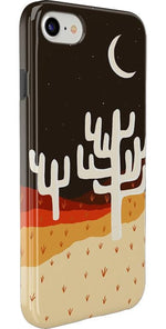 Desert Nights | Cactus Colorblock Case iPhone Case get.casely 