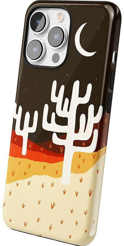 Desert Nights | Cactus Colorblock Case iPhone Case get.casely 