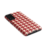 Scarlet Stitch | Red Houndstooth Case