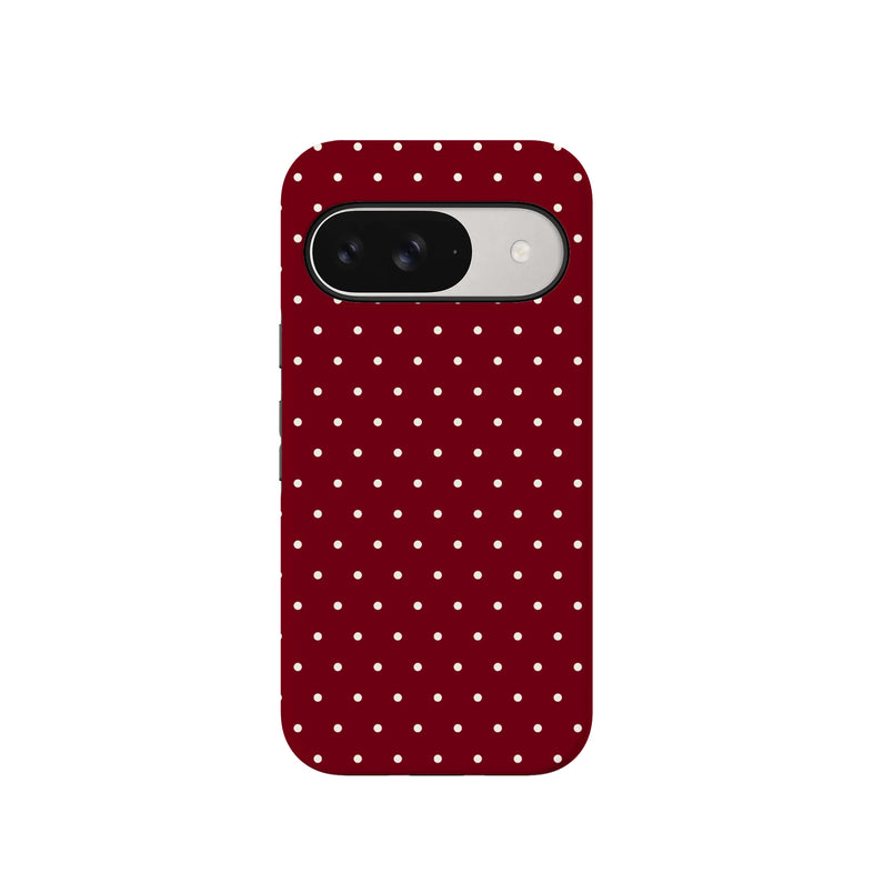 On the Dot | Maroon Polka Dot Case