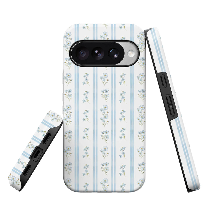 Cottage Stripe | Blue Floral Case
