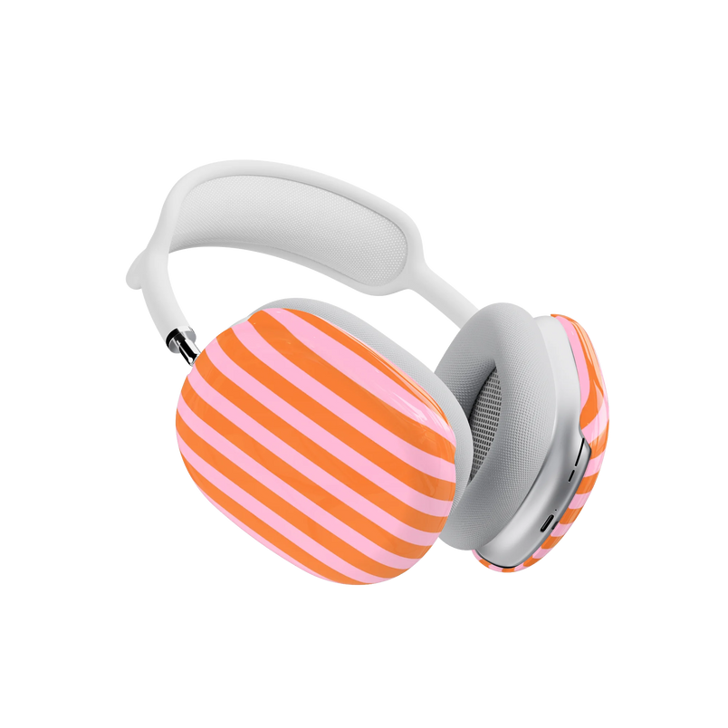 Perfect Stripes | Orange & Pink Stripes AirPods Max Case