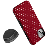 On the Dot | Maroon Polka Dot Case
