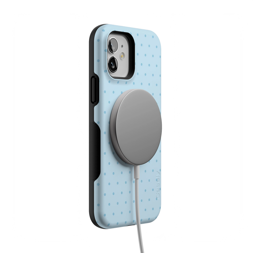 On the Dot | Blue Monochrome Polka Dot Case
