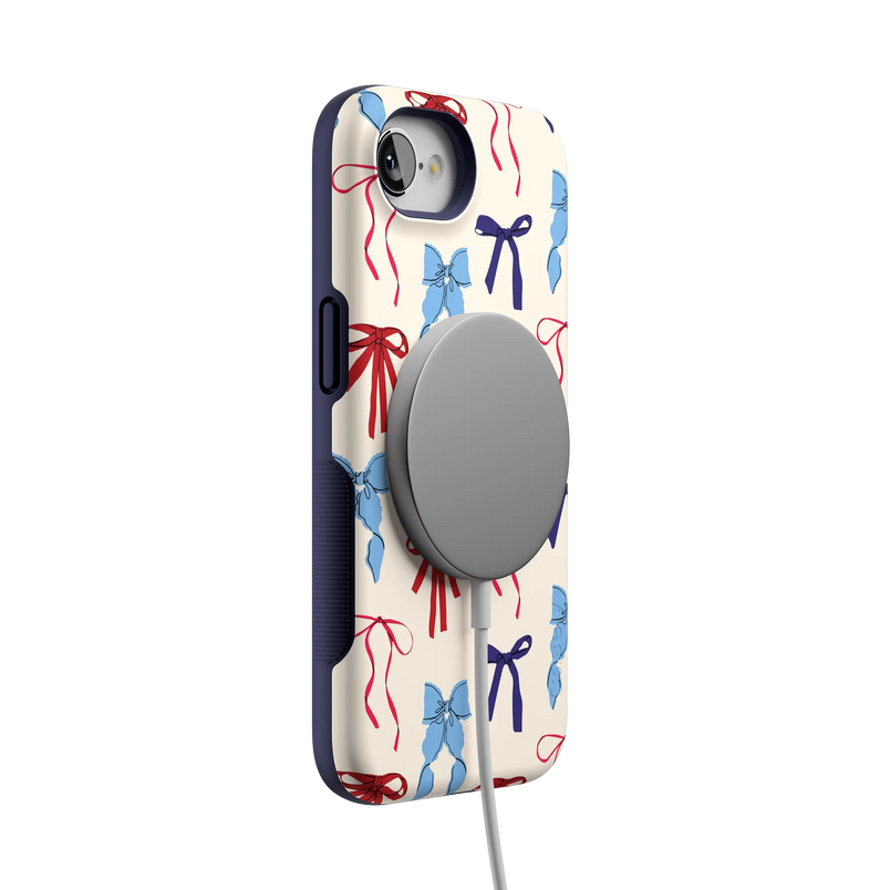 American Girlie | Red White & Blue Bows Case