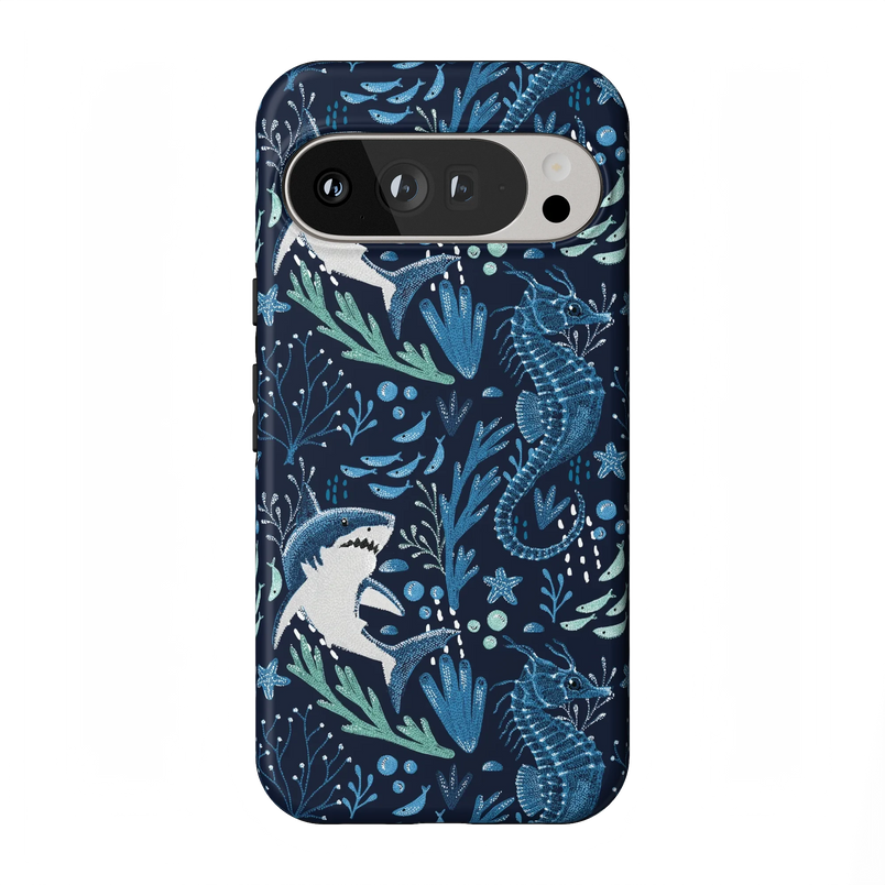 Midnight Reef | Shark Print Case - Google Pixel 9 Pro XL