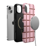 Uptown Gridlock | Pink Checkerboard Case