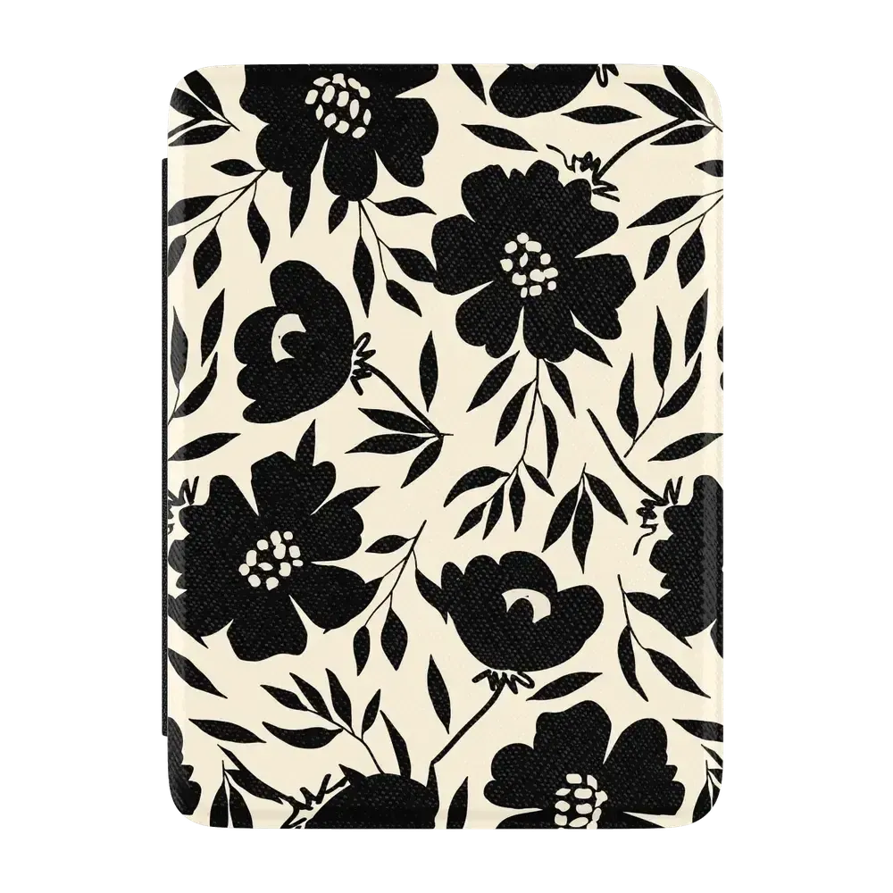 Dark Fantasy Contrast Floral Kindle Case - Thumbnail 2